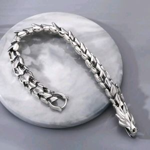 925 Silver Men's Dragon Bracelet